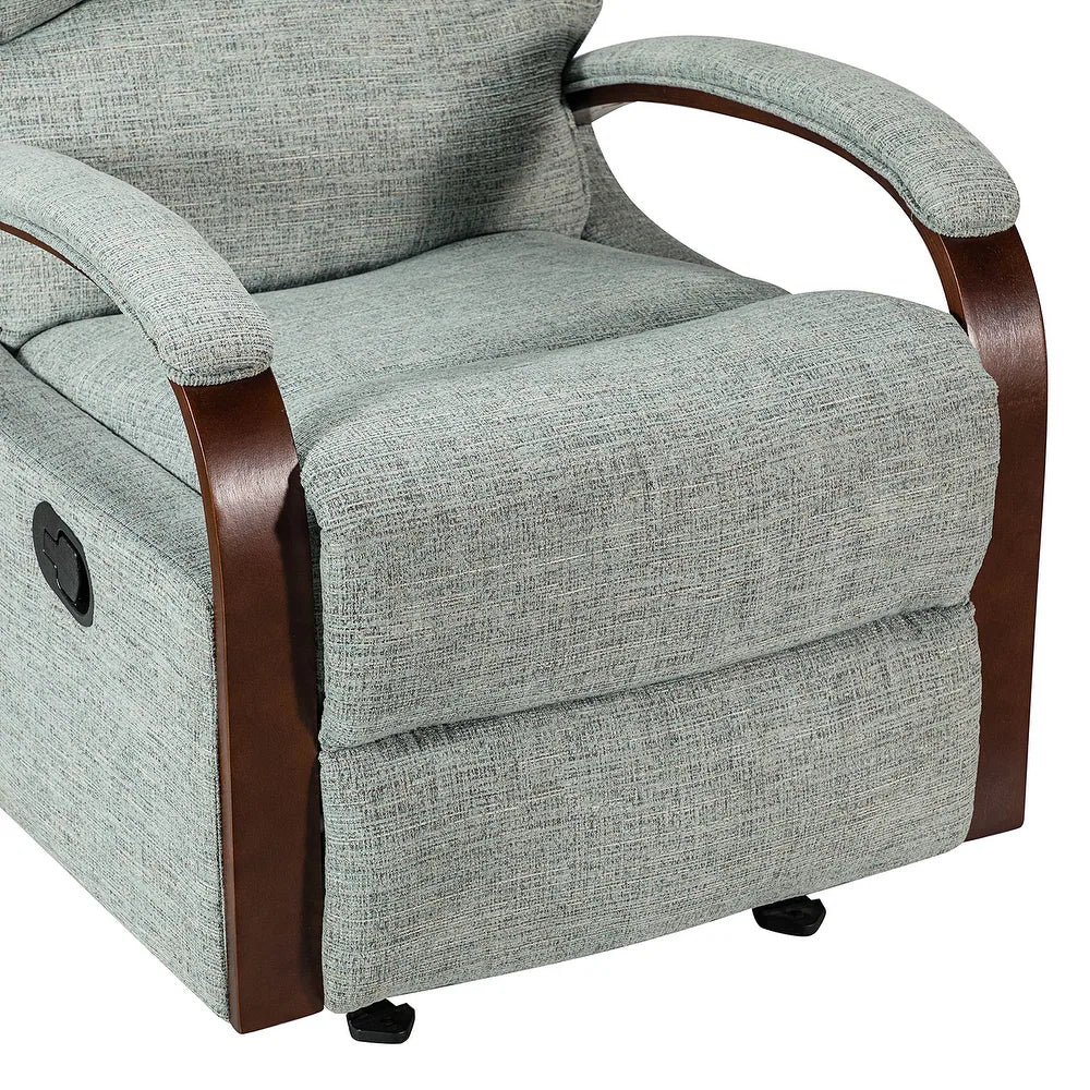Badari Comfy Manual Rocking Nursery Chair with Metal Base