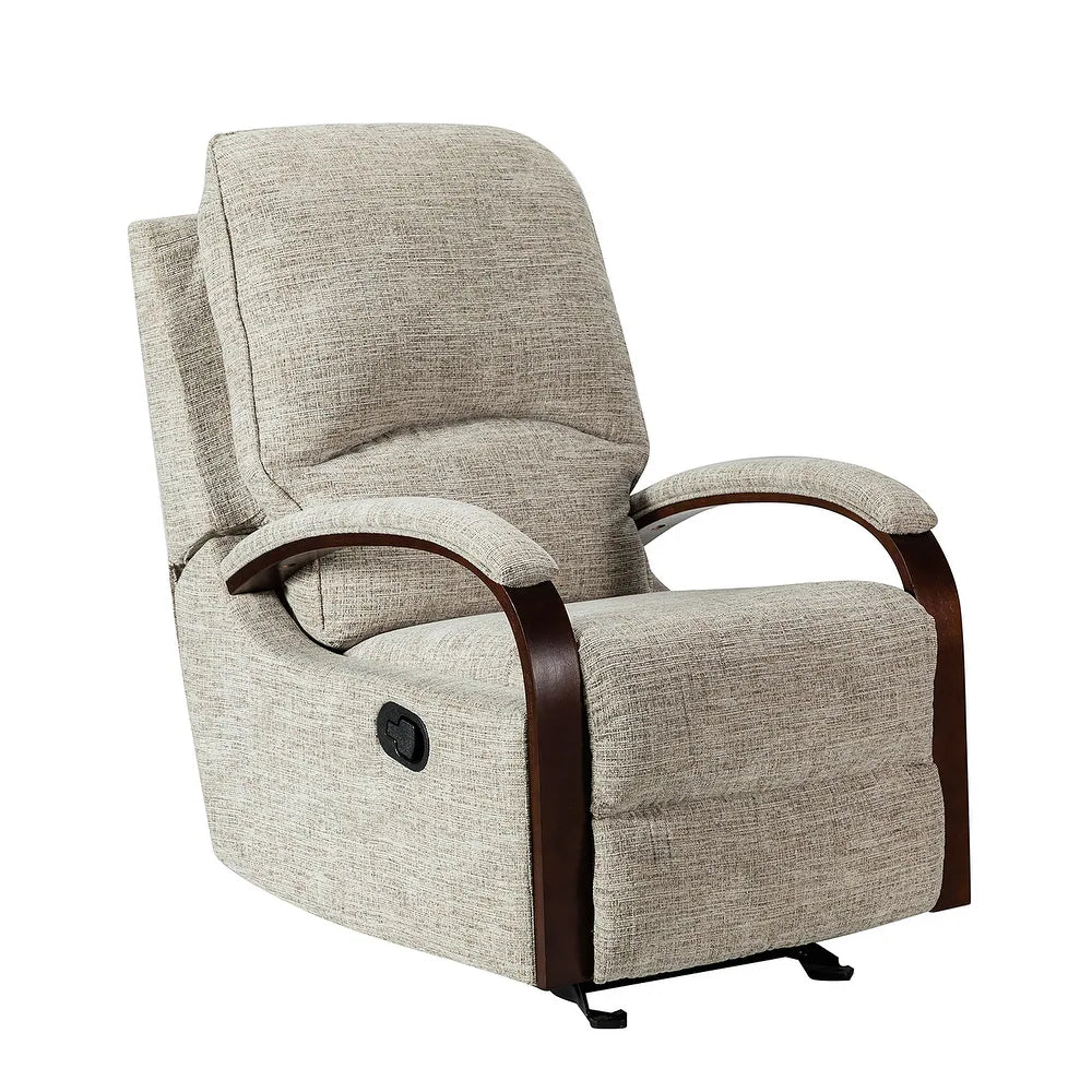 Badari Comfy Manual Rocking Nursery Chair with Metal Base