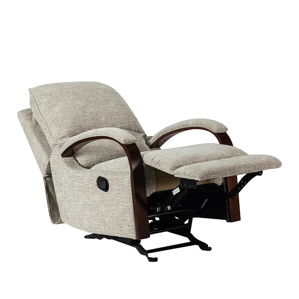 Badari Comfy Manual Rocking Nursery Chair with Metal Base