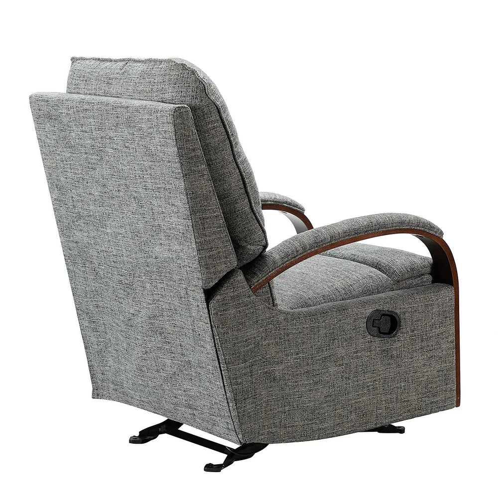 Badari Comfy Manual Rocking Nursery Chair with Metal Base