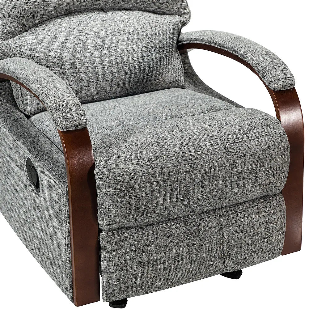 Badari Comfy Manual Rocking Nursery Chair with Metal Base