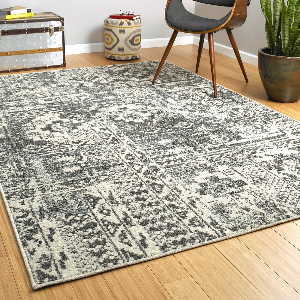 Bombas Easy Care Soft Area Rug Graphite