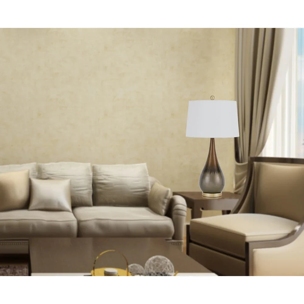 Carmi Taupe Metal Table Lamp