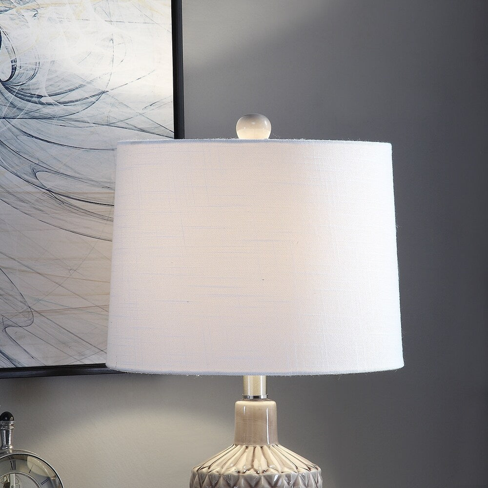 Castleford Light Brown 22" Ceramic Table Lamp - 11x11x21.75"