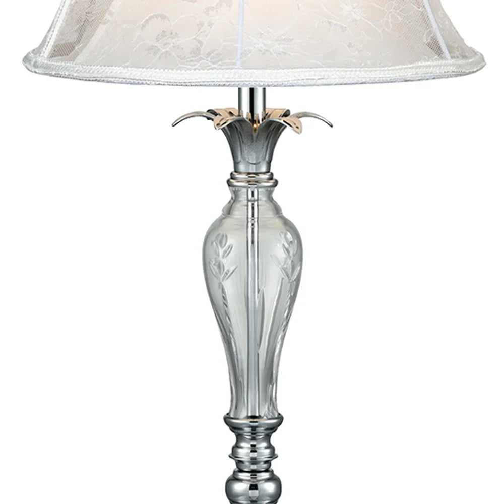 Charlotte 24% Lead Crystal Table Lamp