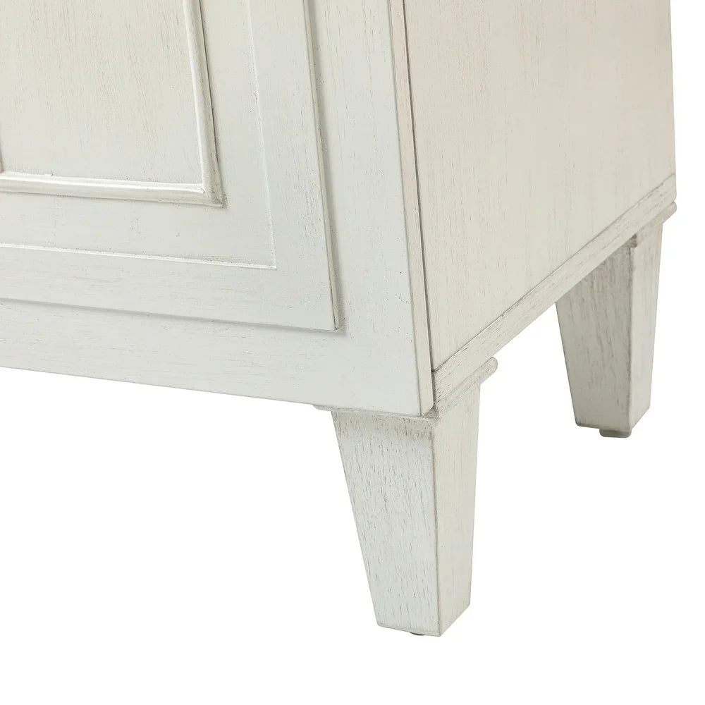 Connie 58" Contemporary Sideboard Buffet with Round Solid Wood Door Handles
