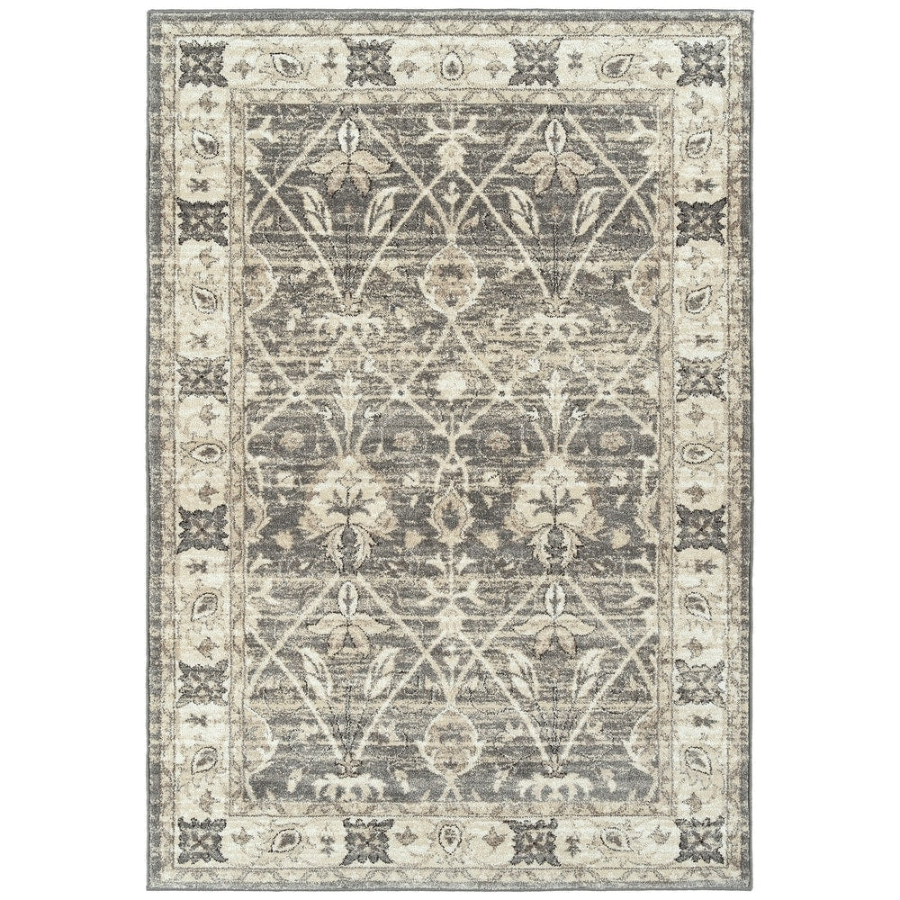 Doke Vintage Replica Grey Soft Area Rug