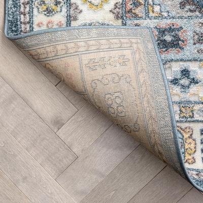 Aryn Vintage Tribal Medallion Floral Blue Rug