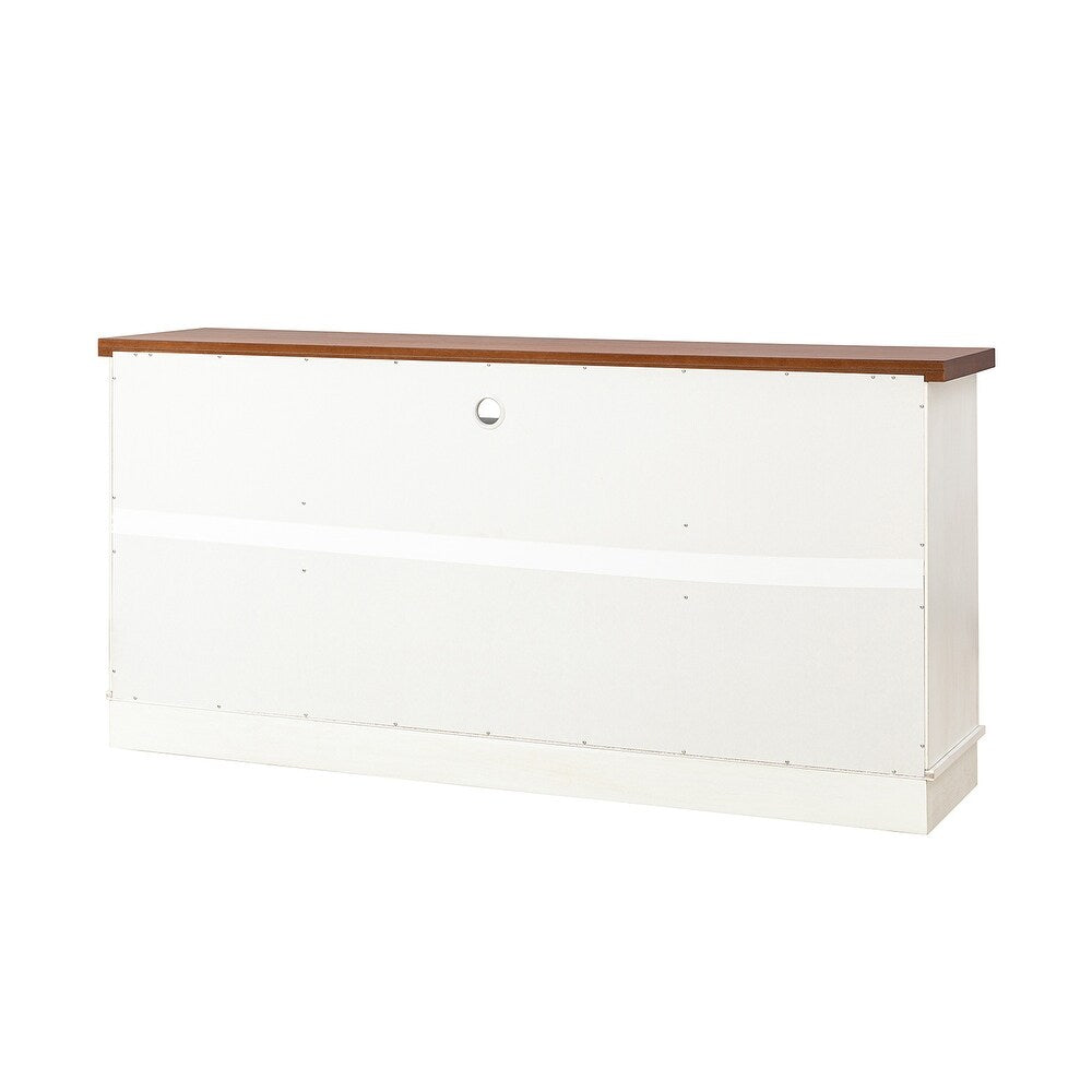 Fiona Modern Storage TV Stand with Adjustable Shelves