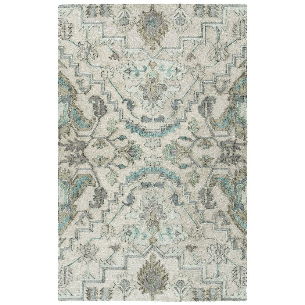 Hand Tufted Polyester Foist Soft Area Rug silver