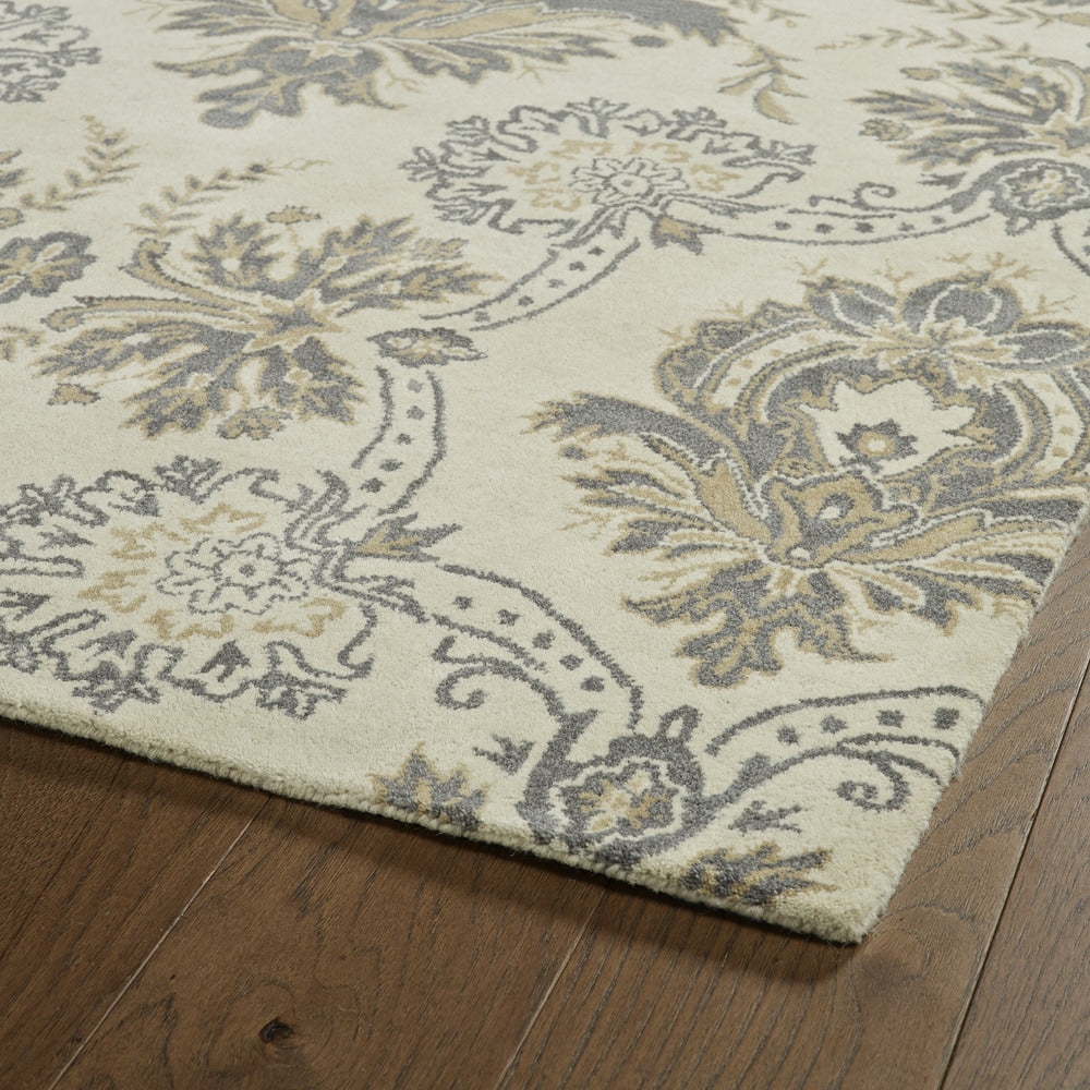 MELANGE COLLECTION Ivory Soft Area Rug
