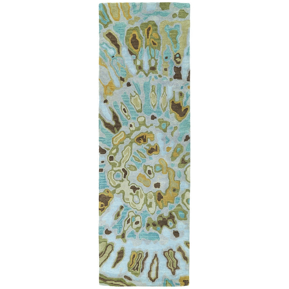 BRUSHSTROKES COLLECTION Teal Soft Area Rug