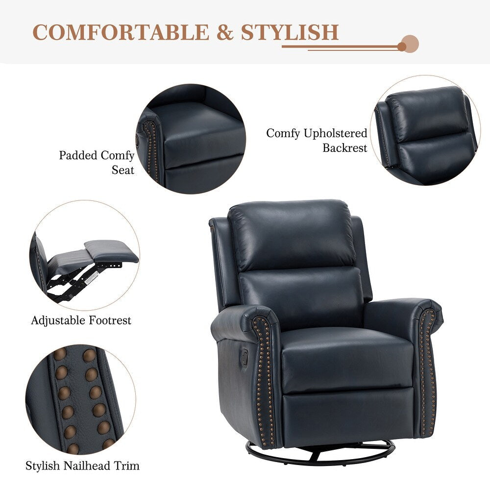 Henry Traditional Multifunctional Upholstery Nursery Chair with Swivel Base