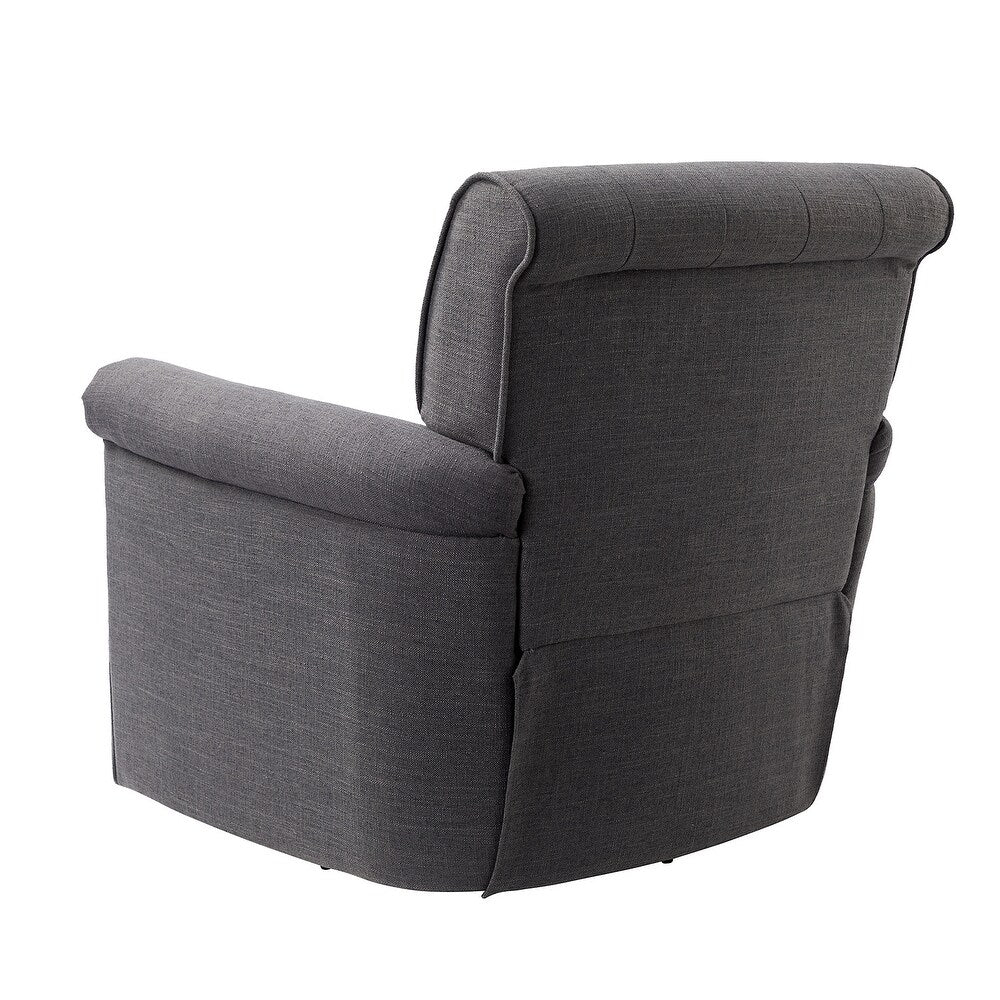 Hermaphroditus Comfy Swivel Armchair Set of 2 with Metal Base