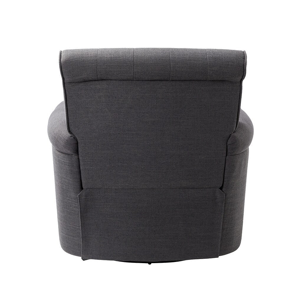 Hermaphroditus Comfy Swivel Armchair Set of 2 with Metal Base