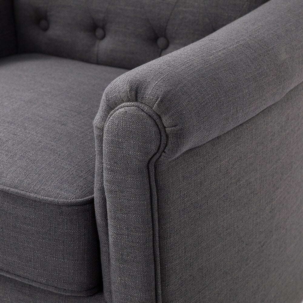 Hermaphroditus Comfy Swivel Armchair Set of 2 with Metal Base