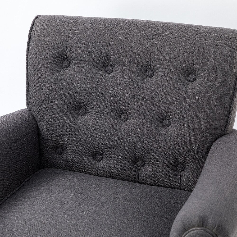 Hermaphroditus Comfy Swivel Armchair Set of 2 with Metal Base