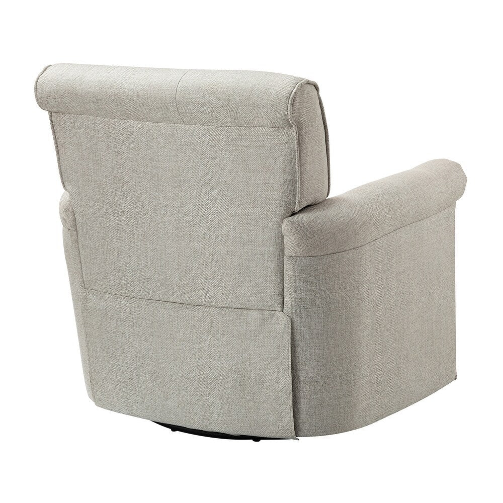 Hermaphroditus Comfy Swivel Armchair Set of 2 with Metal Base