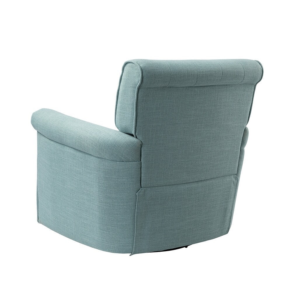 Hermaphroditus Comfy Swivel Armchair Set of 2 with Metal Base