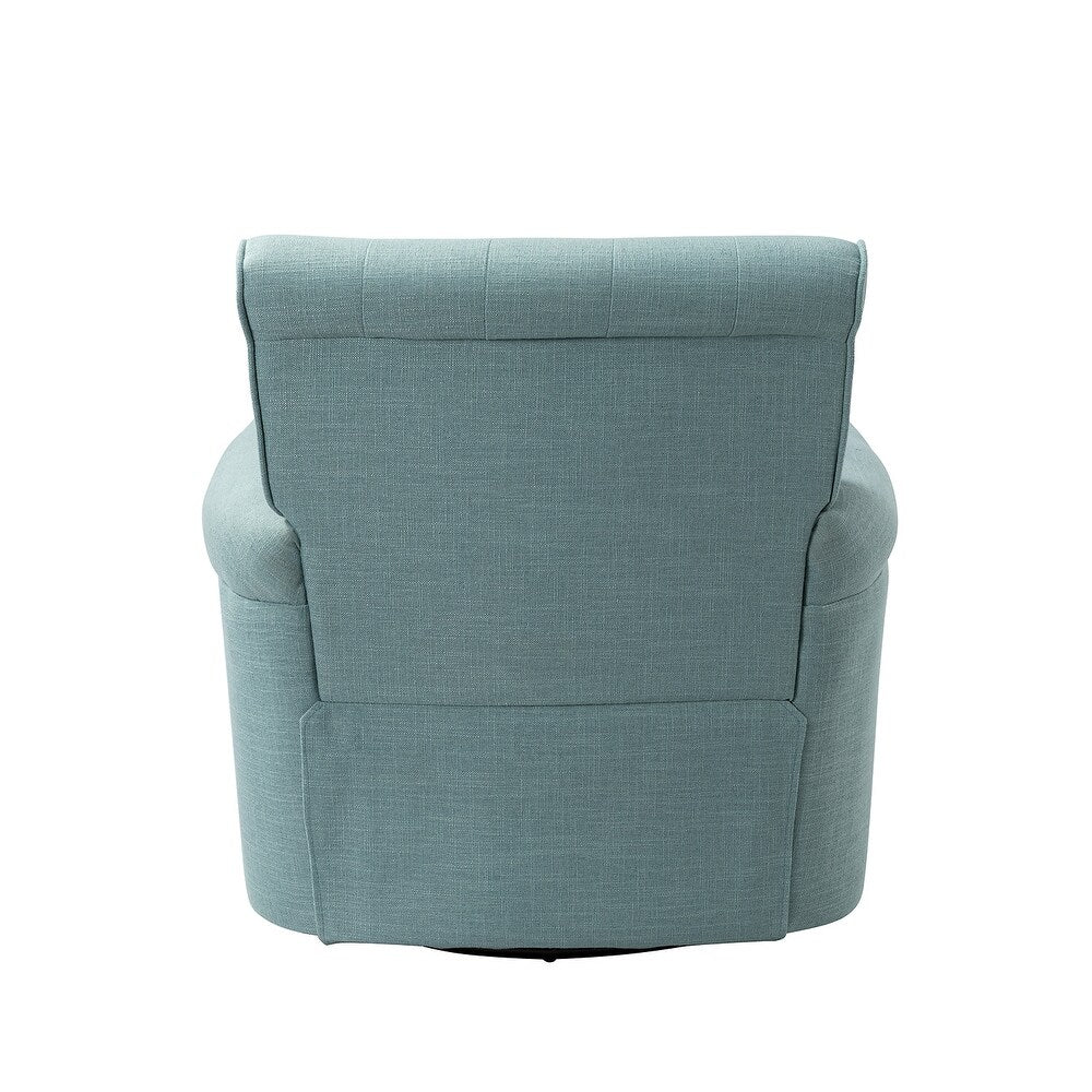 Hermaphroditus Comfy Swivel Armchair Set of 2 with Metal Base