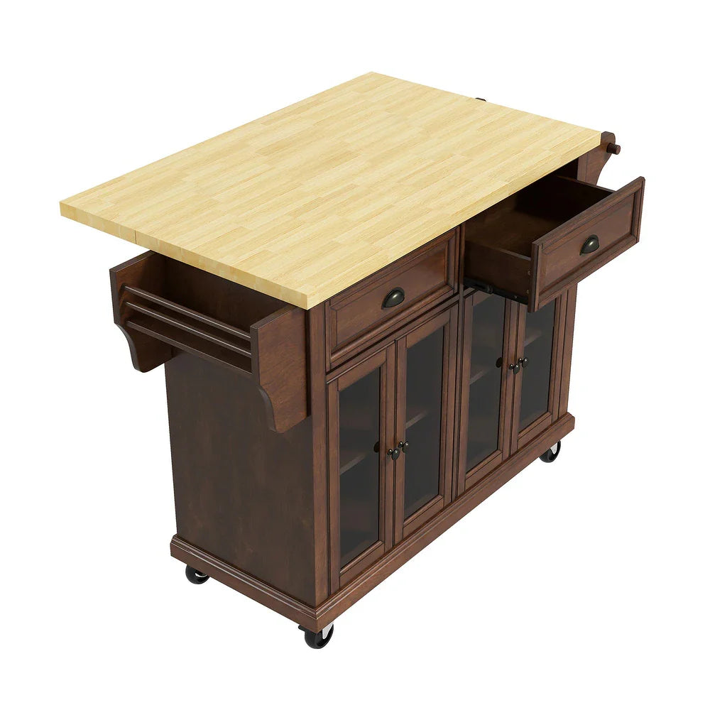 Hyperionis Accent Cabinet with External Shelves