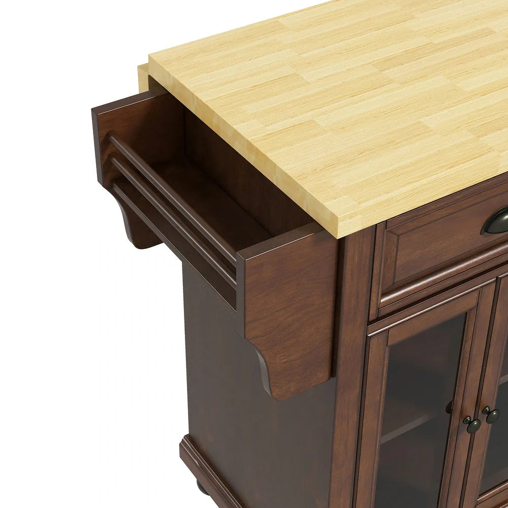 Hyperionis Accent Cabinet with External Shelves