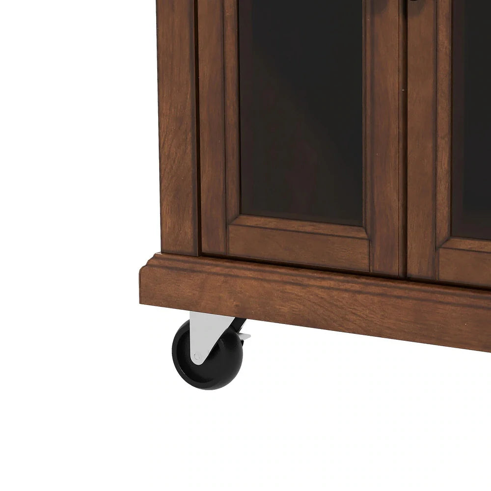 Hyperionis Accent Cabinet with External Shelves