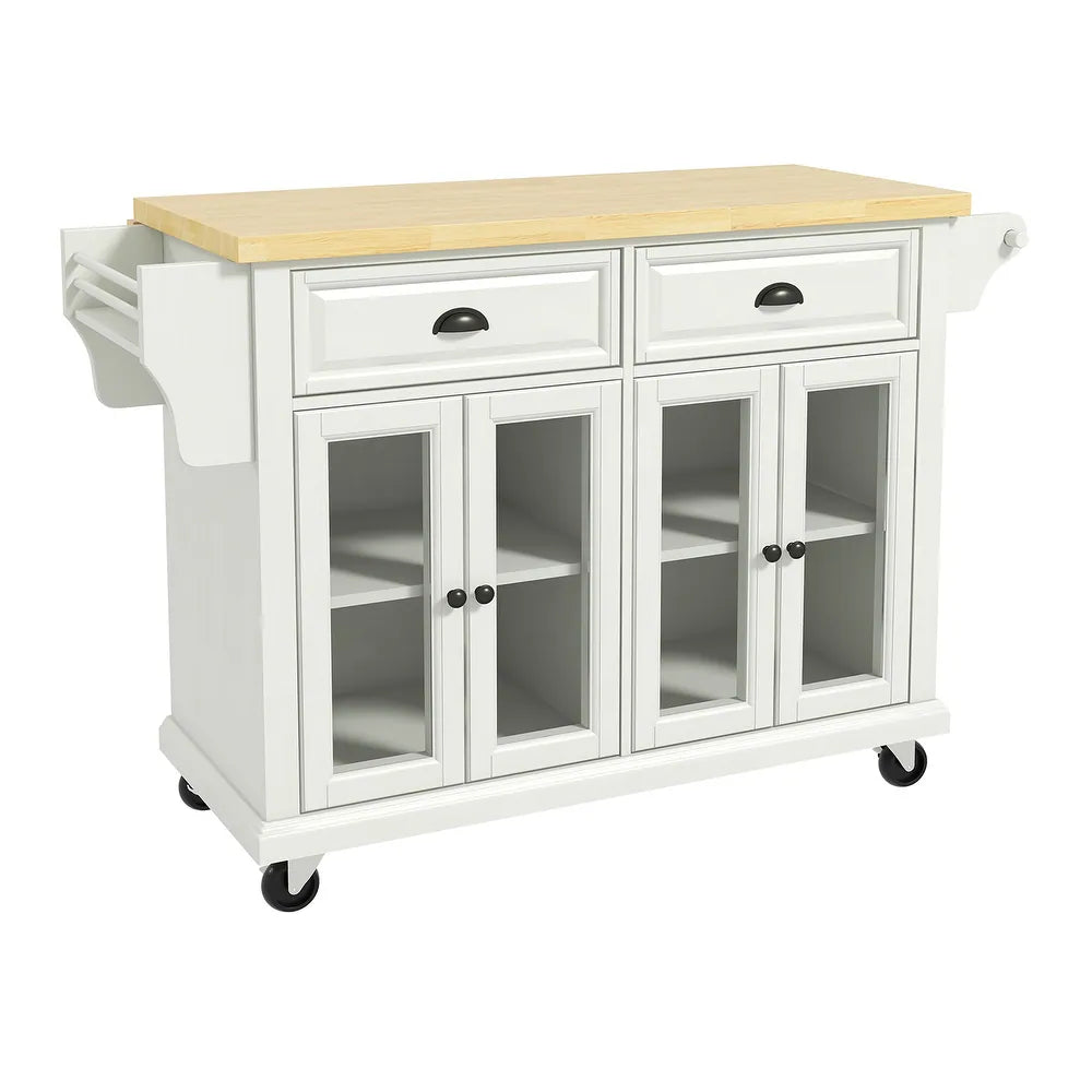 Hyperionis Accent Cabinet with External Shelves