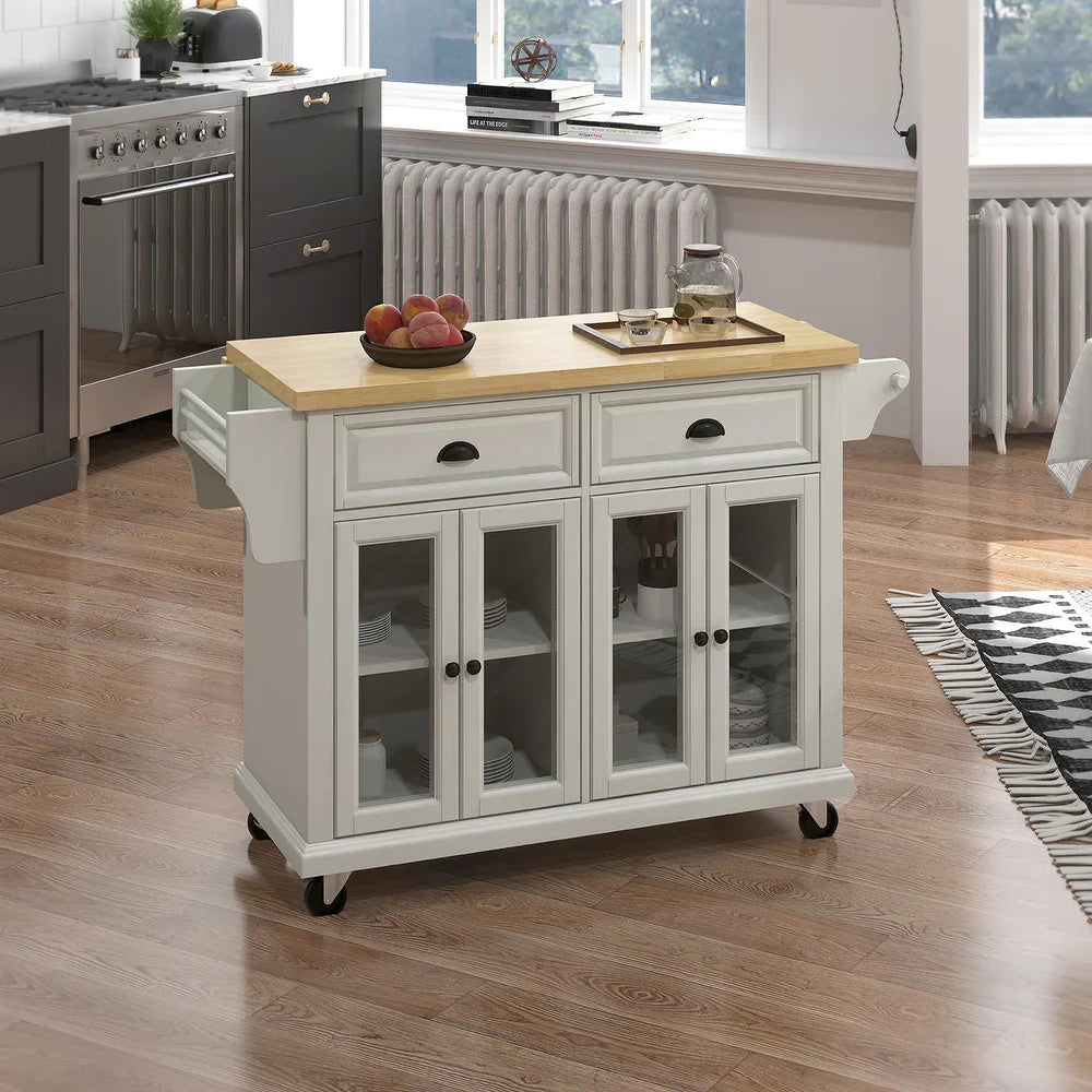 Hyperionis Accent Cabinet with External Shelves