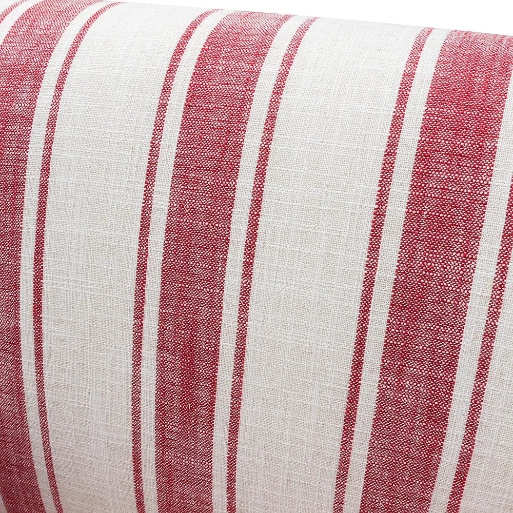 Seip Classic and Contemporary Striped Arm Chair with Spindle Legs