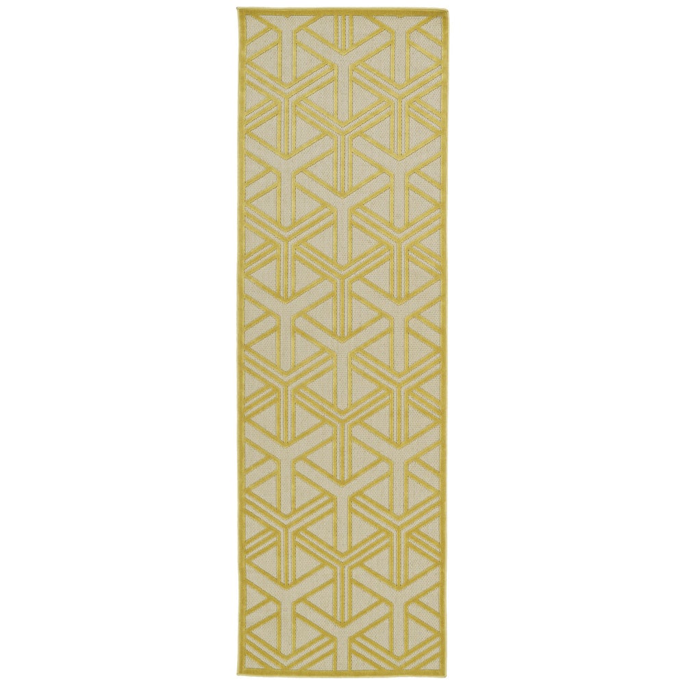 A BREATH OF FRESH AIR COLLECTION Gold Soft Area Rug