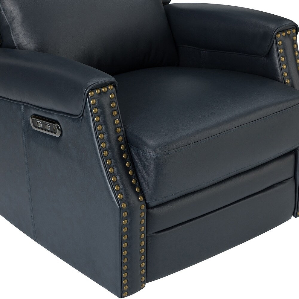 Kunibert Multifunctional Genuine Leather Nursery Chair with Metal Swivel Base