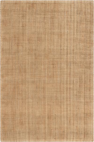 Boucle Hand-Woven Jute Rug Farmhouse Solid Pattern Natural Chunky-Textured Rug