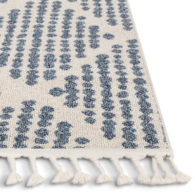 Arbor Moroccan Trellis Light Blue Kilim-Style Rug