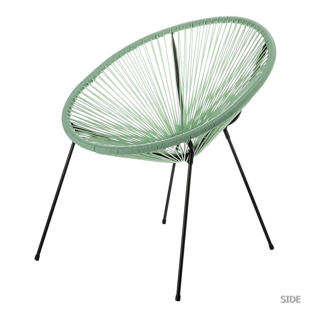 Luvia Outdoor Woven Patio Chair with Pillow Set of 4