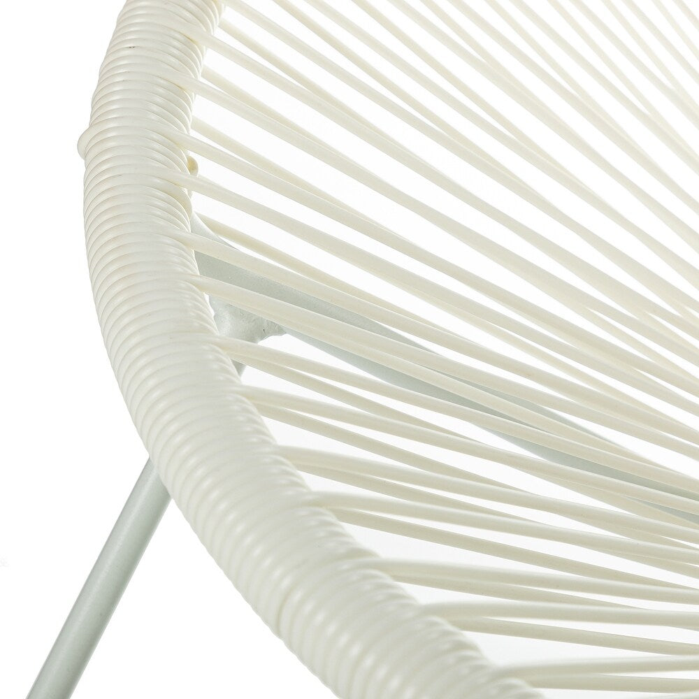 Luvia Outdoor Woven Patio Chair with Pillow Set of 4