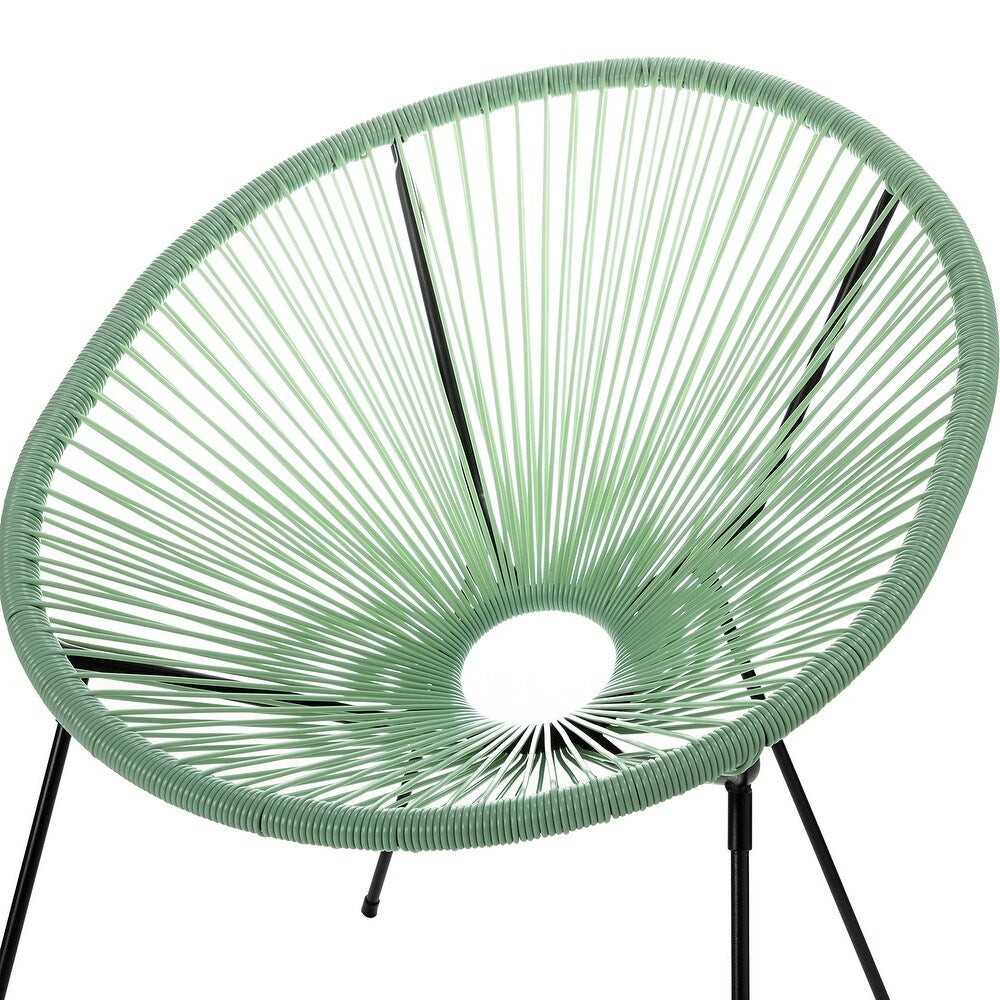 Luvia Outdoor Woven Patio Chair with Pillow Set of 4
