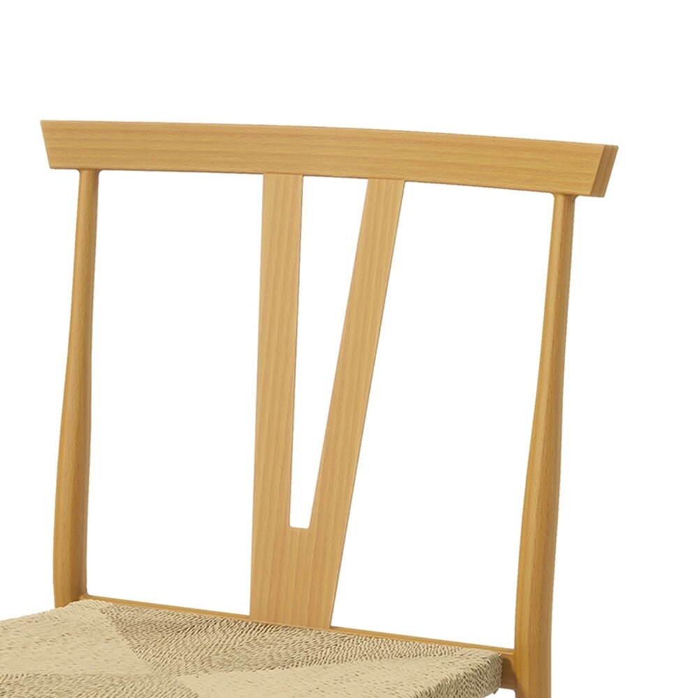 Lyncestius Metal Frame Dining Weave Chair with Metal Legs Set of 2