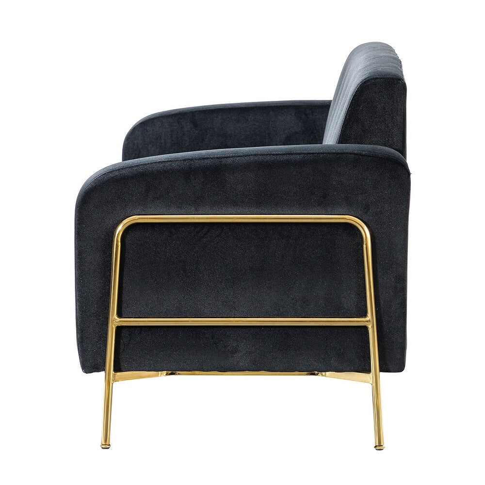 Eleanora 50" Velvet Loveseat with Button Tufted Back