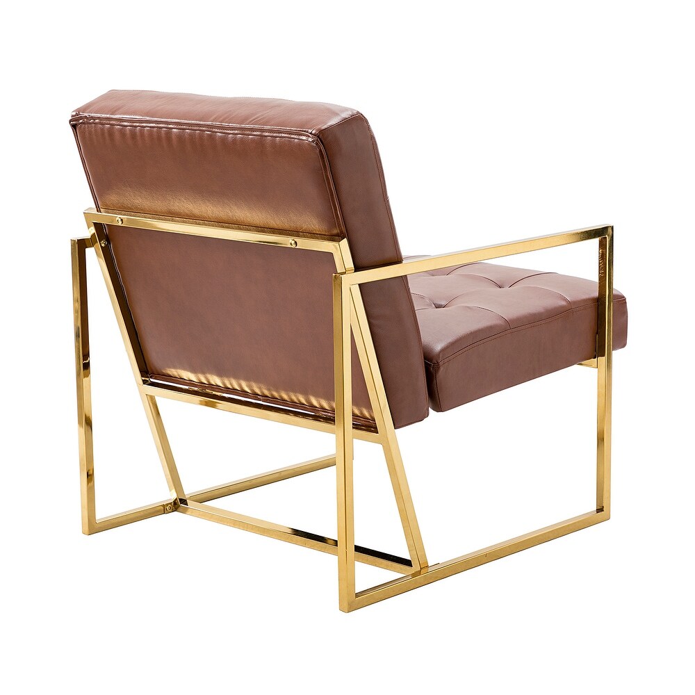 Mabel Armchair with Tufted Back and Seat Set of 2