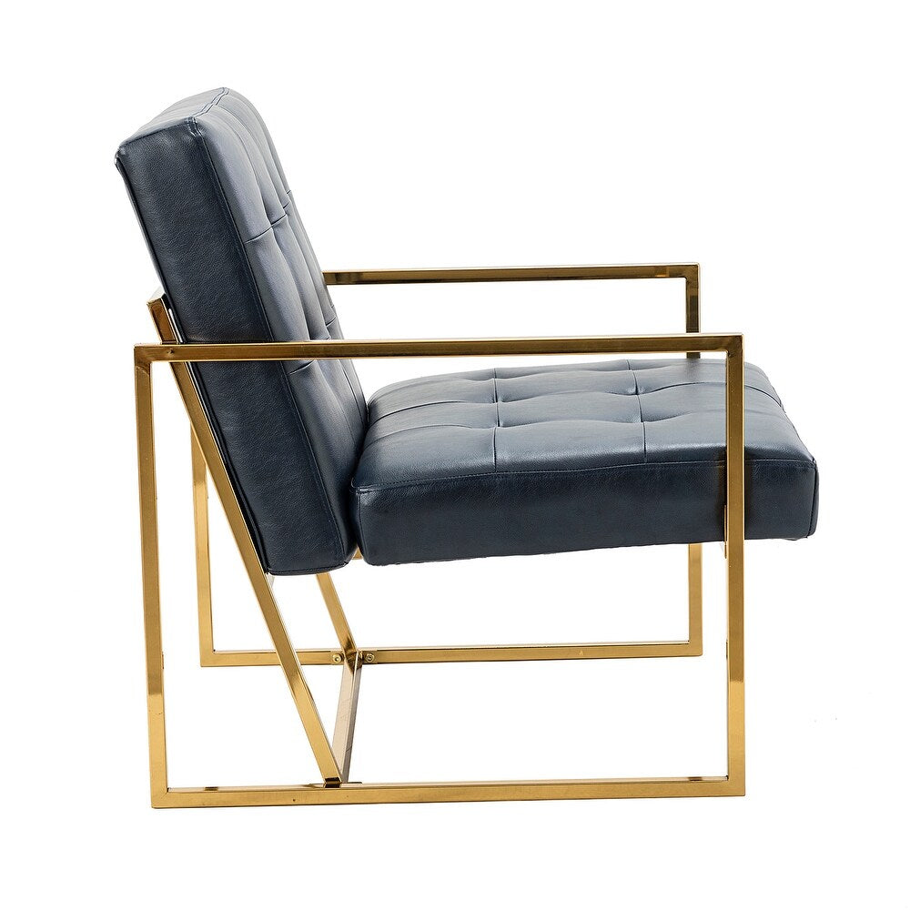 Mabel Armchair with Tufted Back and Seat Set of 2