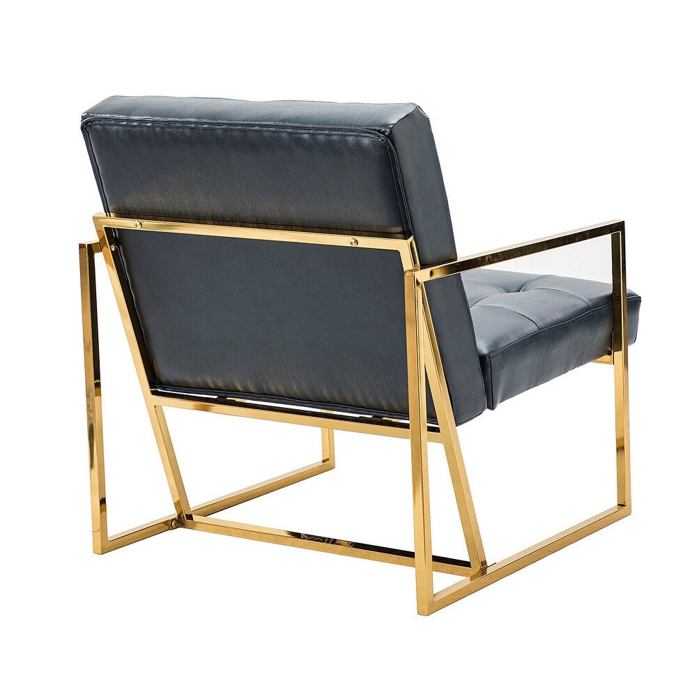 Mabel Armchair with Tufted Back and Seat Set of 2