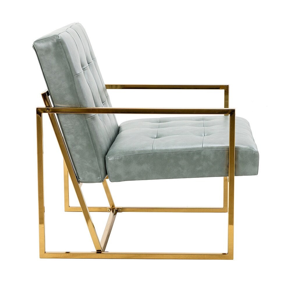 Mabel Armchair with Tufted Back and Seat Set of 2
