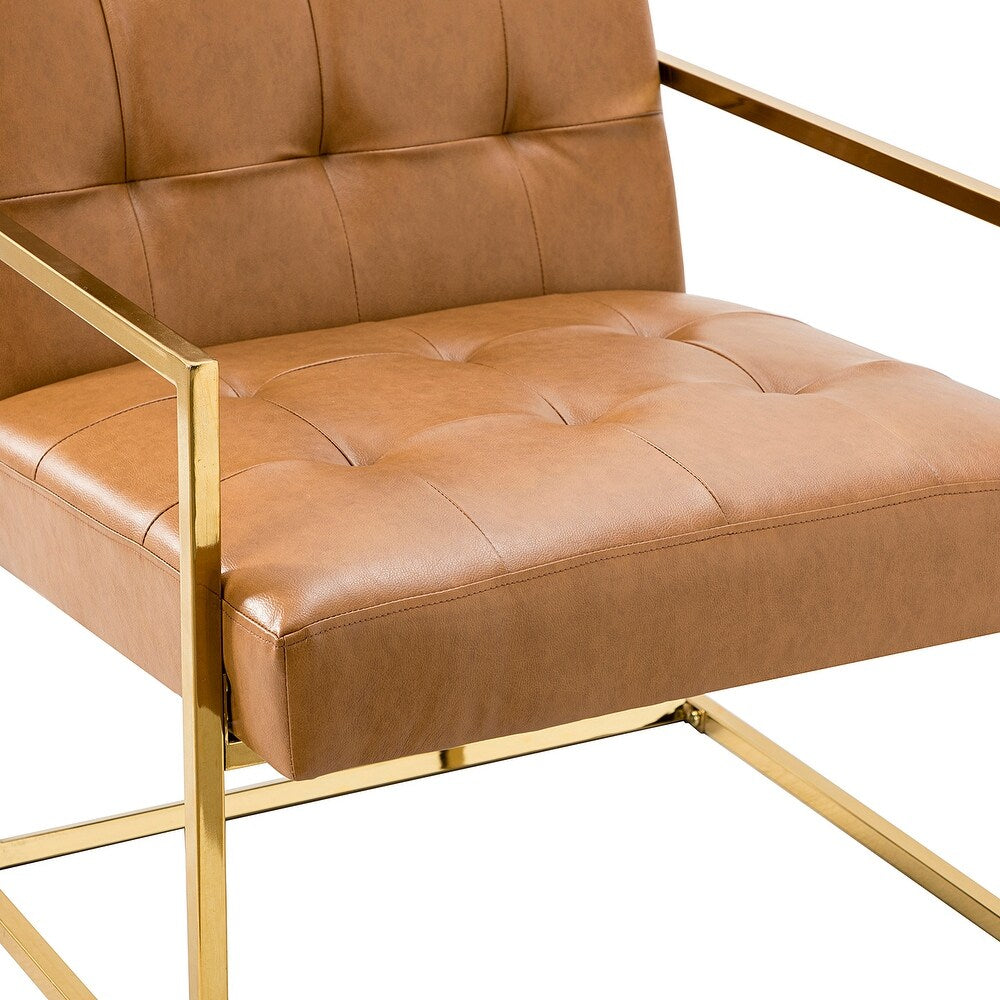 Mabel Armchair with Tufted Back and Seat Set of 2