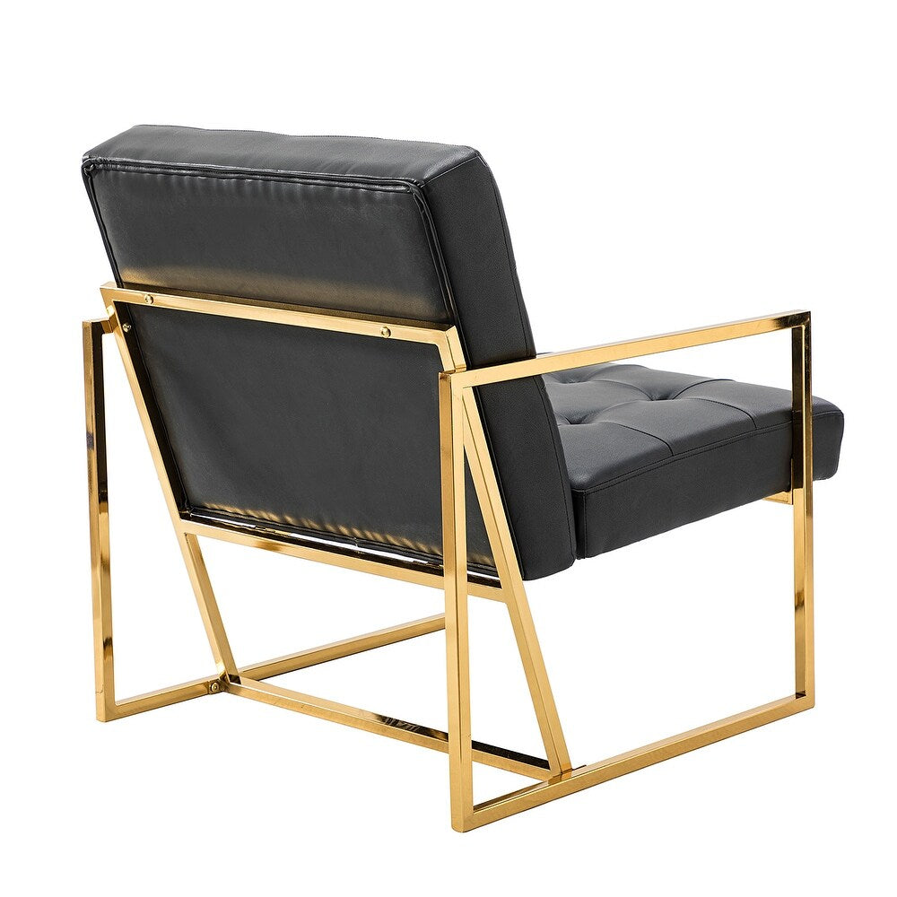 Mabel Armchair with Tufted Back and Seat Set of 2