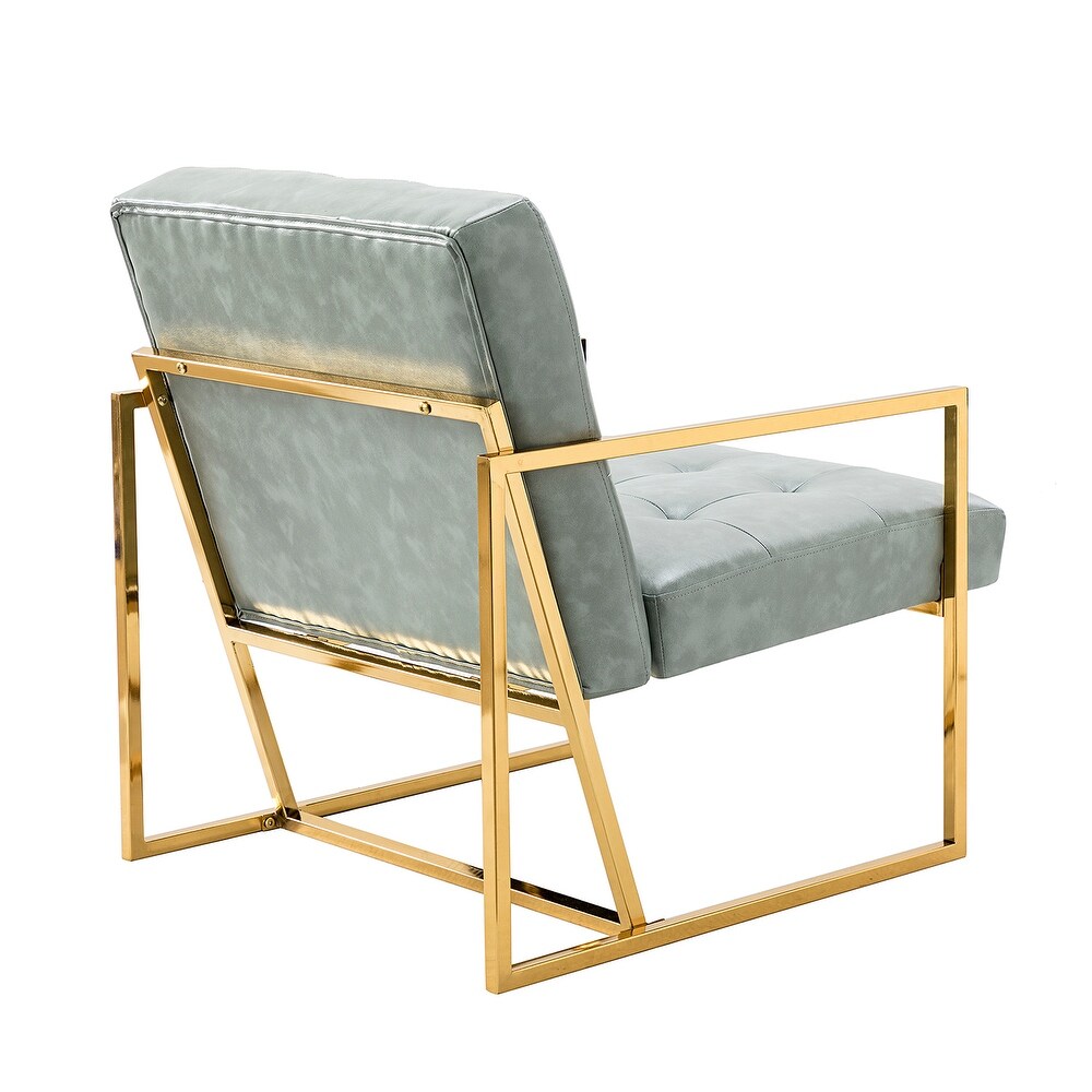 Mabel Armchair with Tufted Back and Seat Set of 2
