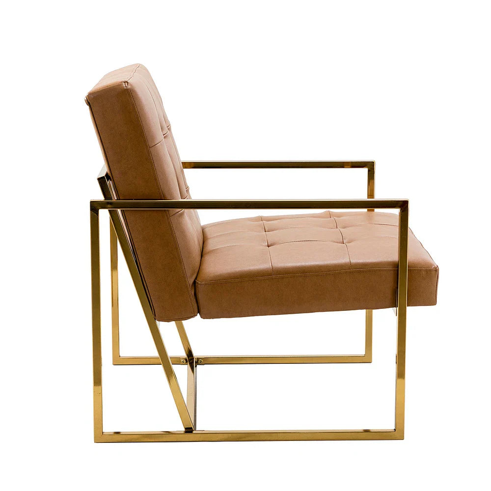 Mabel Armchair with Tufted Back and Seat Set of 2