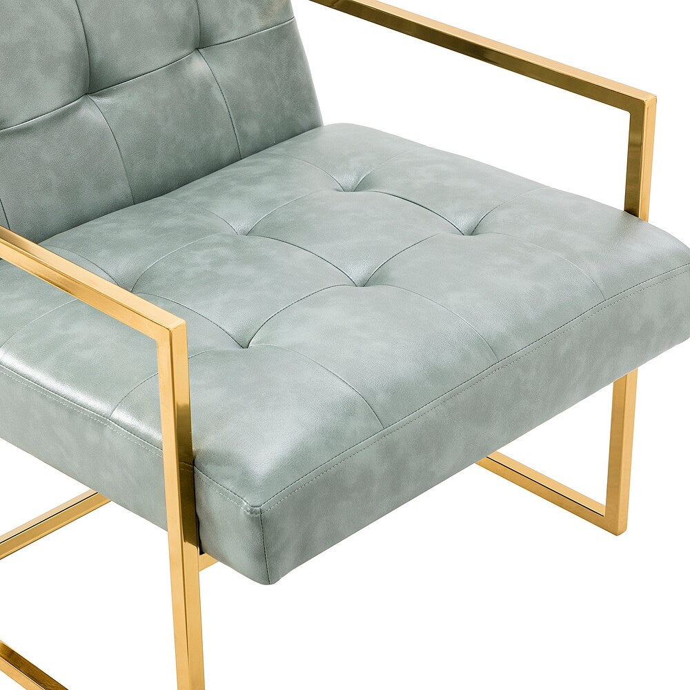 Mabel Armchair with Tufted Back and Seat Set of 2