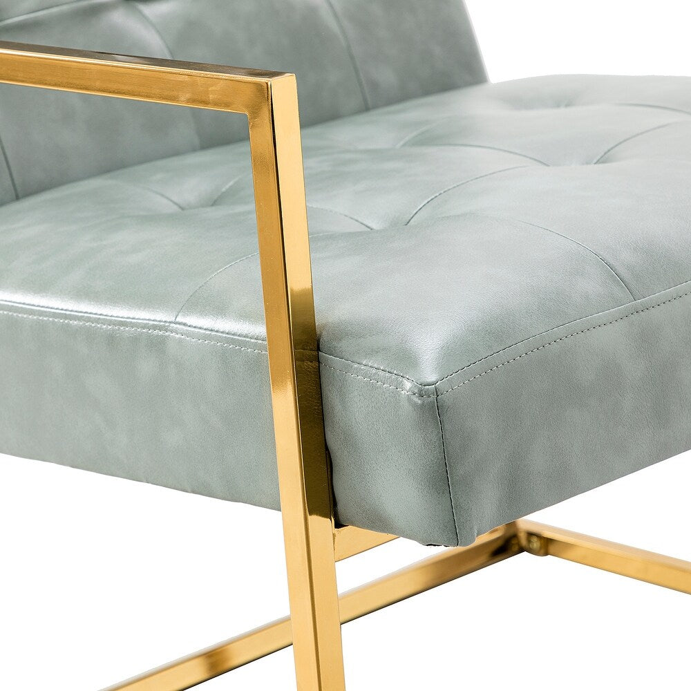 Mabel Armchair with Tufted Back and Seat Set of 2
