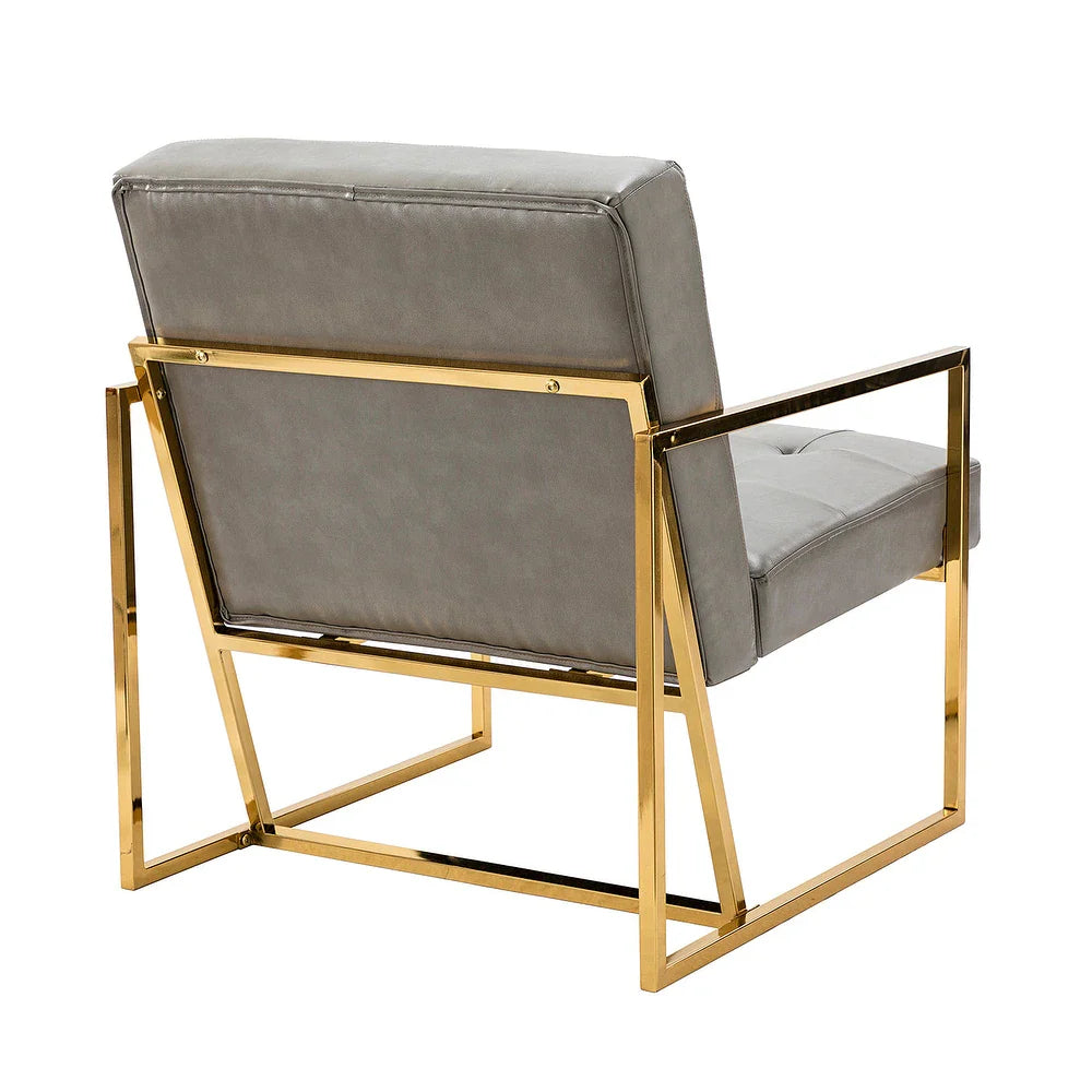 Mabel Armchair with Tufted Back and Seat Set of 2